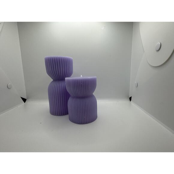 Set of 2 candles by Ashley - Picture 2 of 4